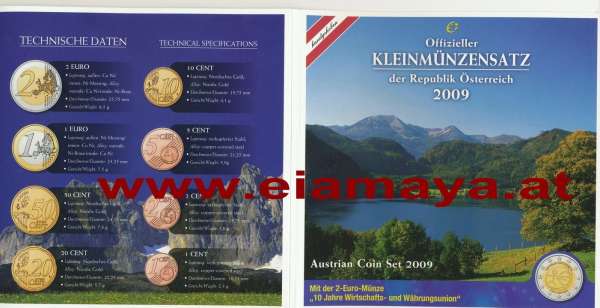 2009 offizieller Kursmünzensatz KMS Mintset