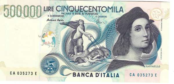 Italien- 500 000 Lire 1997 unc. KM 118