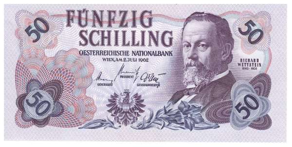 50 Schilling 2.7.1962 Richard Wettstein Schloss Mauterndorf Ank.277