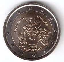 2 Euro Slowenien 2025 Miki Muster