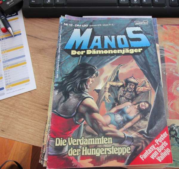 Manos Der Dämonenjäger Nr.13 Bastei mit Poster