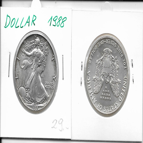 1 Dollar Silber Eagle Unze 1988