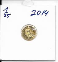 2014 Philharmoniker 1/25 Unze  4 € Euro  1,24 Gramm 2014 Philharmoniker 1/25 Unze  4 € Euro  1,24 Gramm