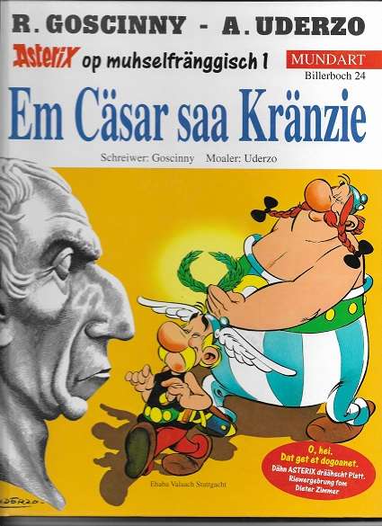 Hardcover Asterix Mundart : Buch 24 Em Cäsar saa Kränzie