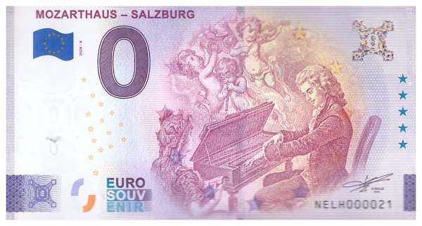 ANK.Nr. Mozarthaus Salzburg Silber 0 Euro Schein 2026-8