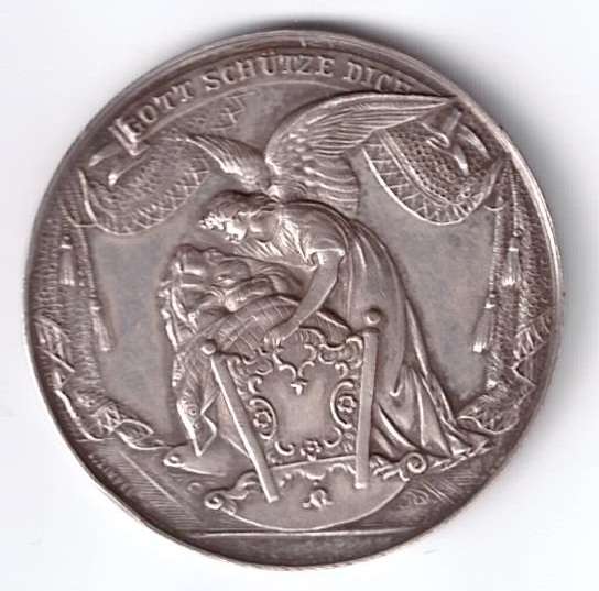 Taufmedaille Leo Zimpel Silber 1923