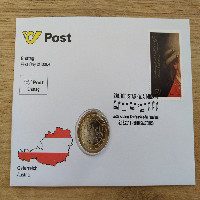 NBE 25) 220  Todestag Wolfgang Amadeus Mozart Numisbrief mit  1 Euro  Münze NBE 25) 220  Todestag Wolfgang Amadeus Mozart Numisbrief mit  1 Euro  Münze