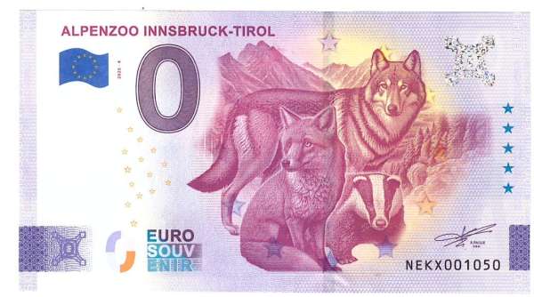ANK.Nr. Alpenzoo Innsbruck Tirol 0 Euro Schein 2025-4