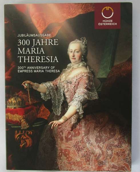 Jubiläumsausgabe 300 Jahre Maria Theresia mi allen 20 Euro Münzen + Maria Theresien Taler