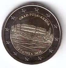 2 Euro Kroatien 2025 Pula