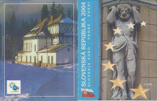 Slowenska Republika Euro Probeprägung 2004 ESSAI PATTERN Prueba