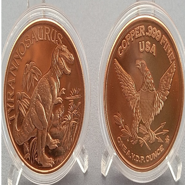 USA Tyrannosaurus 1 Unze Kupfer Medaille