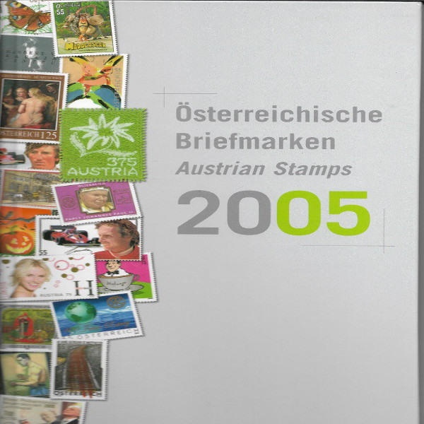 2005 Marken Jahrbuch der Post 2005 Österreich ohne Bunddrucken etc.