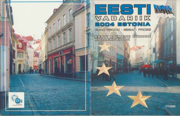 EEsti Vabarik Estonia Euro Probeprägung 2004 ESSAI PATTERN Prueba